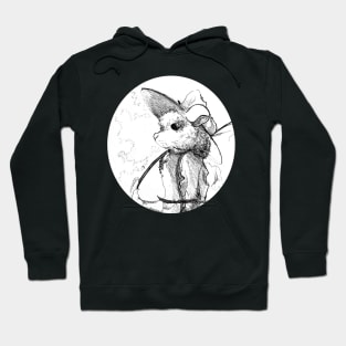 Ink drawing of Ratty - Children's book inspired designs Hoodie